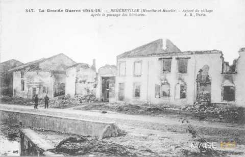 Réméréville en ruines (Meurthe-et-Moselle)